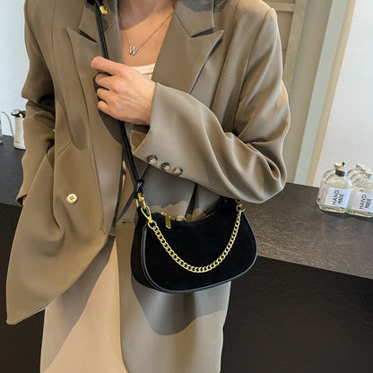 Minority Simple Frosted Small Square Sense Crossbody Shoulder Bag